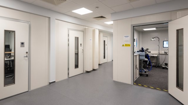 Our four soundproof neuropsychology laboratories.