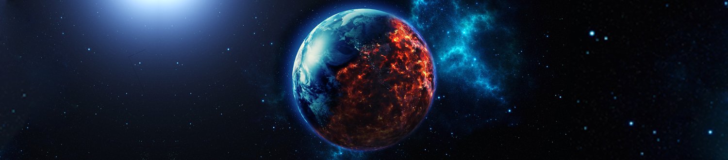 The world burning from space