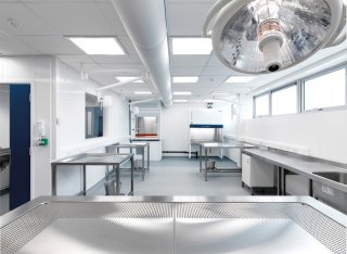 Interior of the new Veterinary Medicine and Pathology building at the University of Surrey