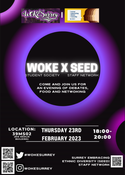 WOKE x SEED Event Poster