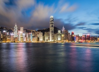 Skyline image of Hong Kong 