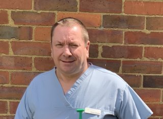 David Osborne volunteering at NHS