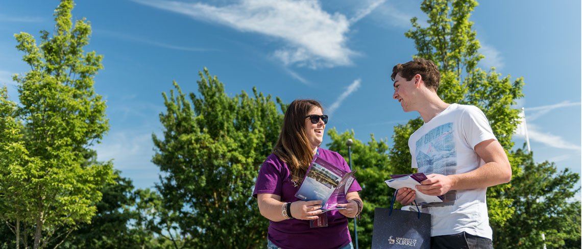 Student at an open day