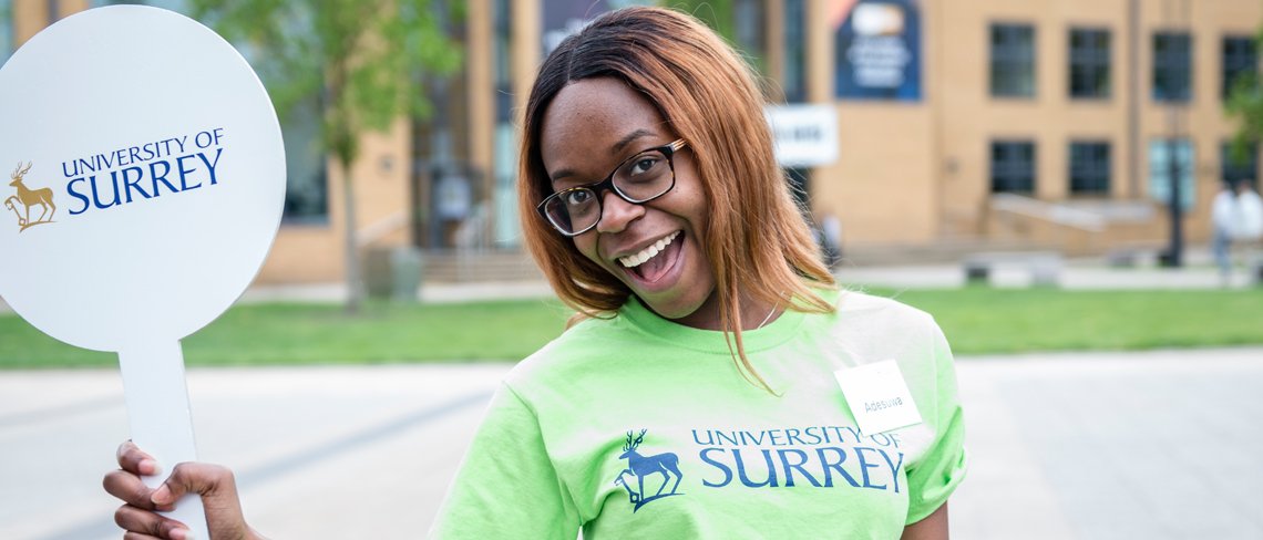 Student on open day