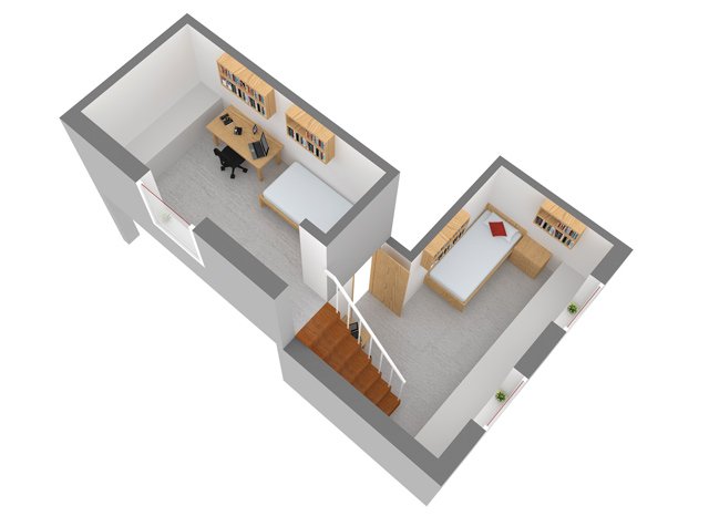 A floor plan of a Band A room