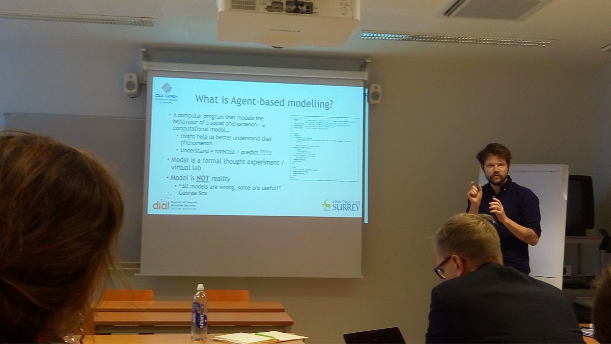 Peter Barbrook-Johnson presenting at DIAL workshop