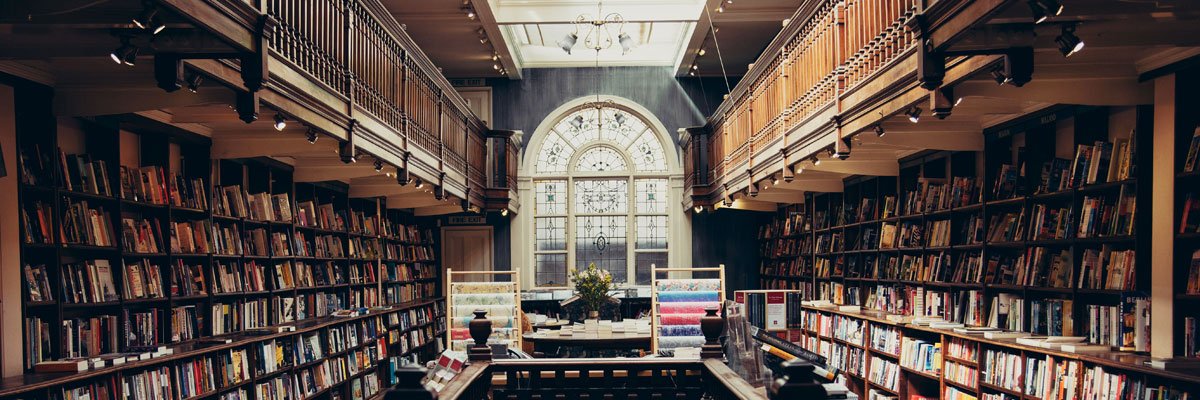 Library full of books