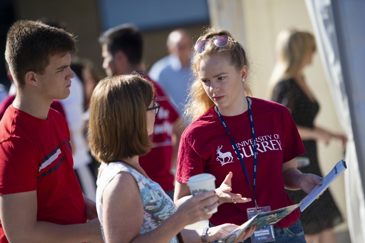 Students at open day