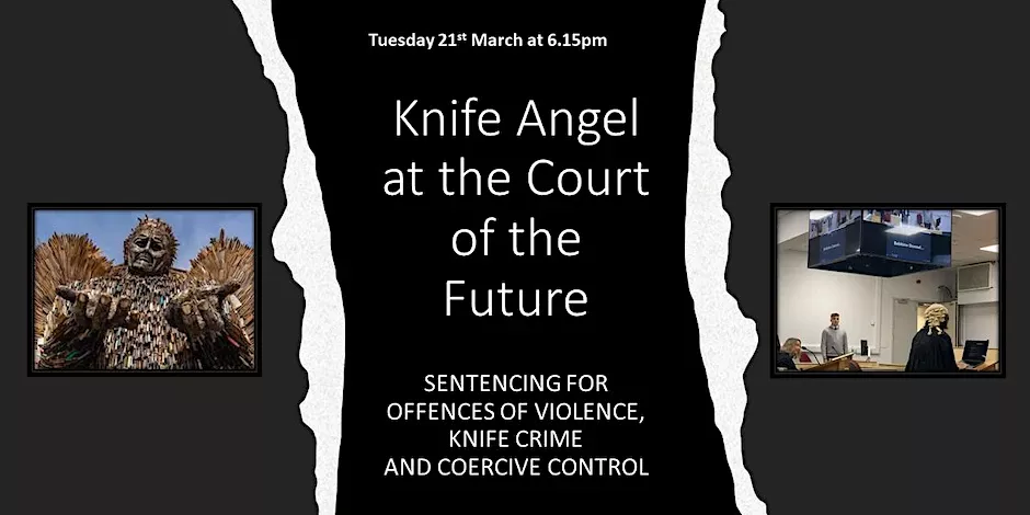 Flyer for Knife Angel at the Court of the Future
