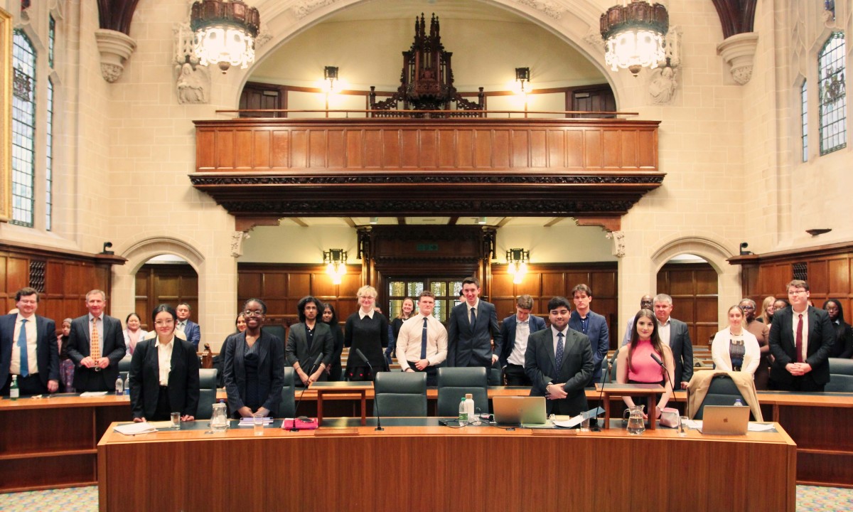 Mooting competition final at Supreme Court