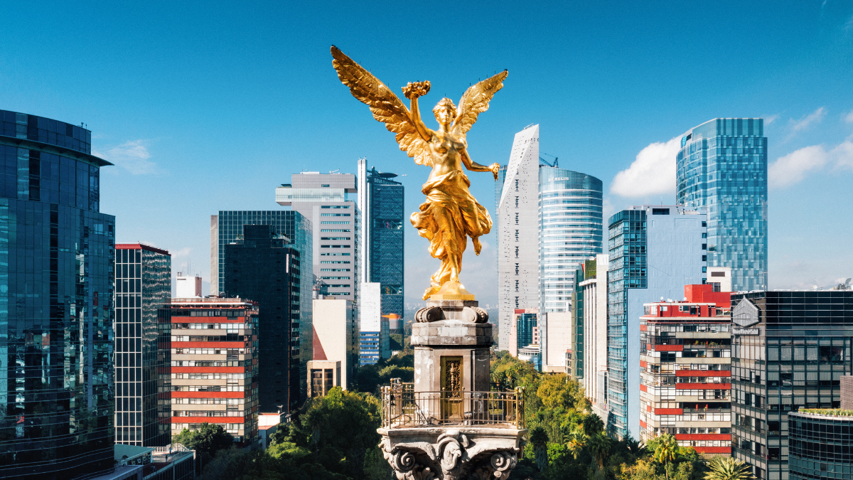 shot of mexico city's skyline