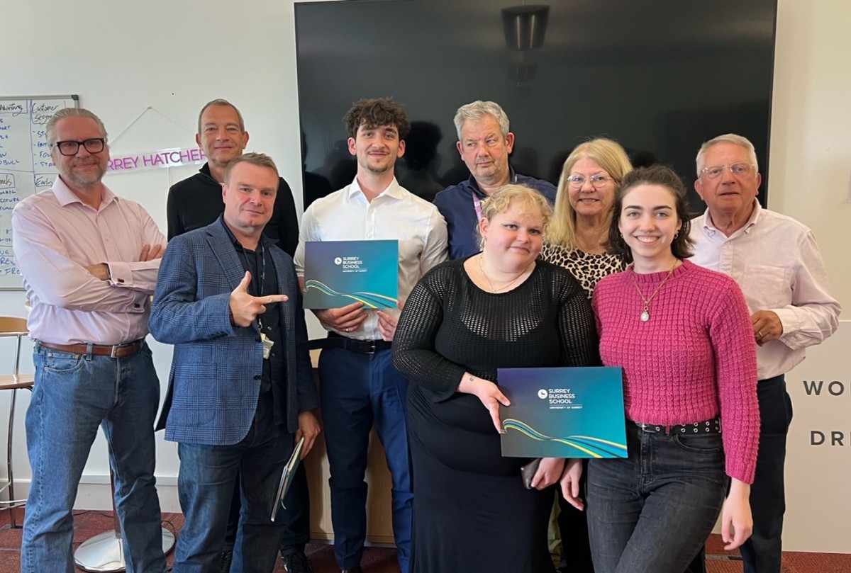 Finalists at Surrey Business School's Surrey Hatchery competition, May 2026