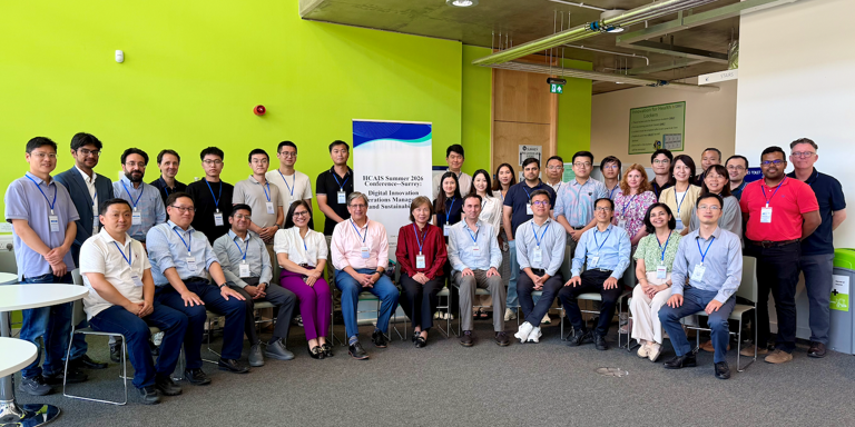 Group photo of delegates at HCAIS (Human-Centred AI Society) summer conference, June 2026