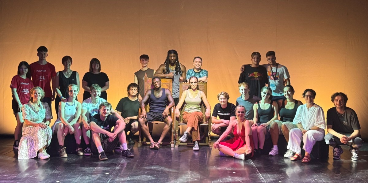 Group shot of GSA theatre company at International Festival of Theatre in Sibiu, June 2026