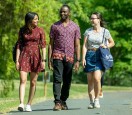 Postgraduate students walking