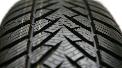 Close up of tyre