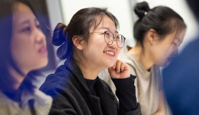 Female student smiling.