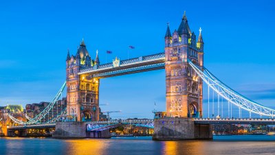 Tower bridge at night