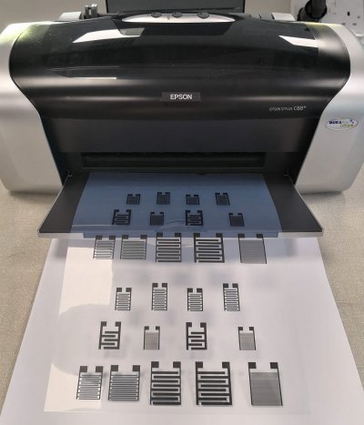 Epson printer printing out 3d prints