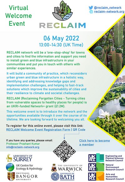 RECLAIM welcome event poster