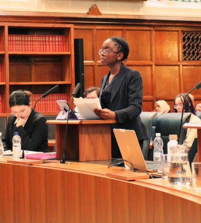 Olubunmi Sobowale in Mooting Competition final 2023