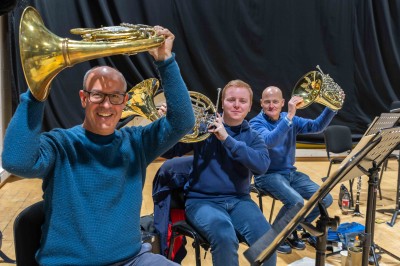 Brass section of University of Surrey's Orchestra Day, June 2022