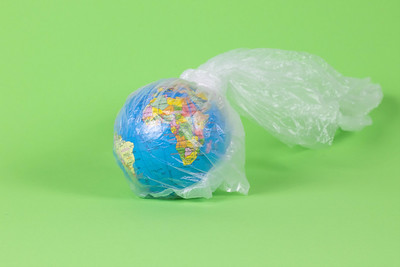 globe in plastic