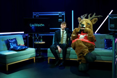 Univision 2024 contest with stag mascot