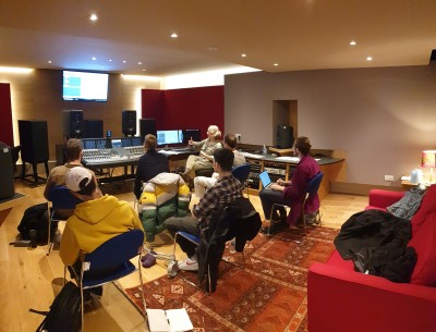 Caroline Haigh demonstrating classical editing on Pyramix in Std 3