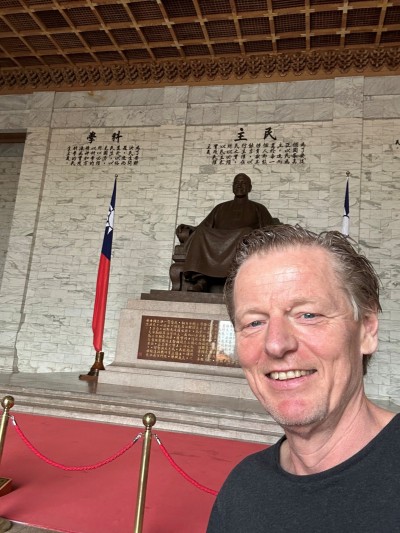 A photograph of Ernst Teunissen in Taiwan