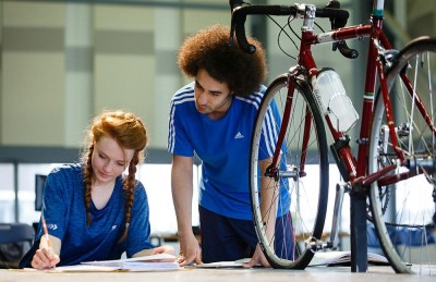 Harriet Slater pictured preparing for a role.