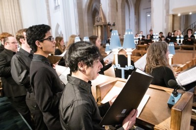 Choir at Guildford Cathedral for the Vice Chancellor's installation ceremony