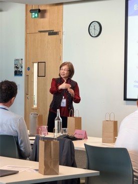 Prof Xiaolan Fu giving keynote speech at HCAIS (Human-Centred AI Society) summer conference 2026 at the University of Surrey