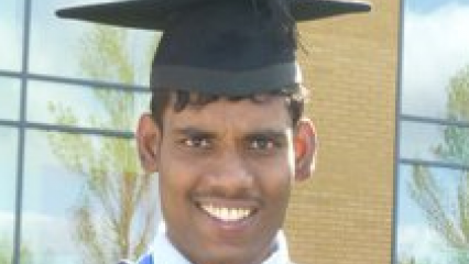 Ravishanker Lingopavanathar at his graduation