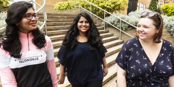 Students on campus