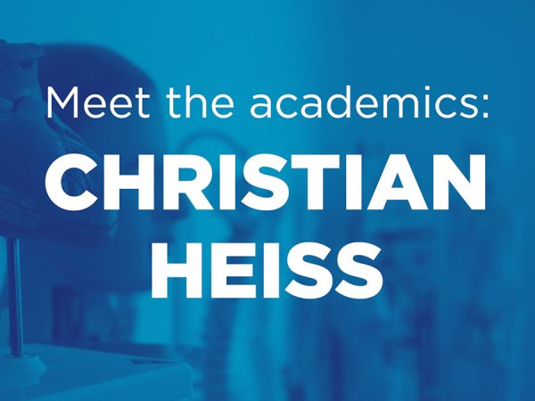 Meet the academics: Christian Heiss