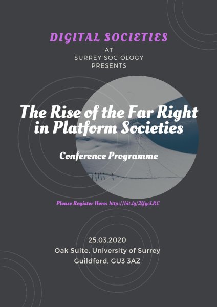 Far right conference poster