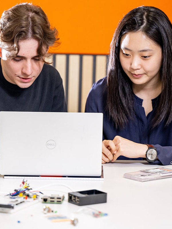 Students in computer lab