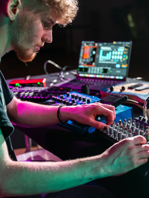 Student in a studio