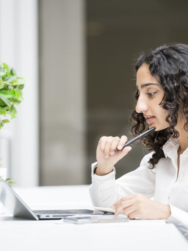 Medical School student studying