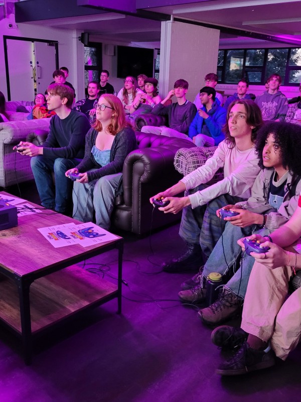 University of Surrey students playing video games