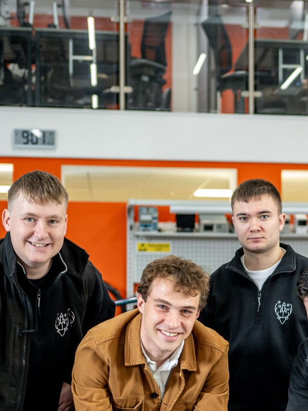 Engineering students in Design Centre