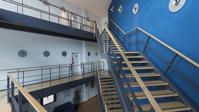 Inside the advanced technology institute building