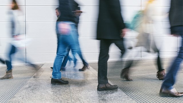 People walking