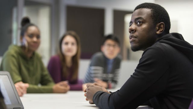 Students in a classroom