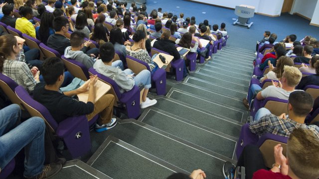 People sat in a seminar