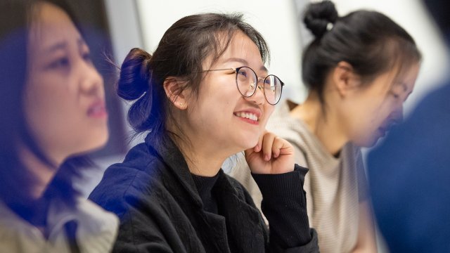 Female student smiling.