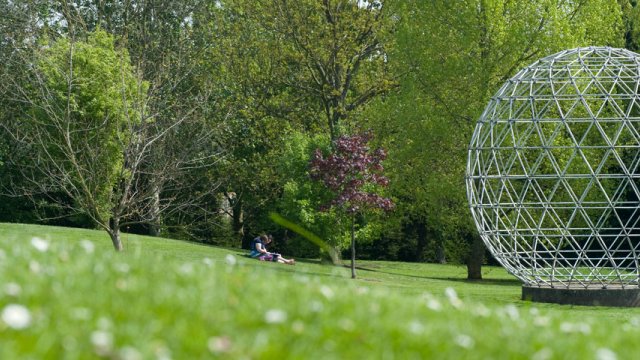 Geodesic dome in the University grounds