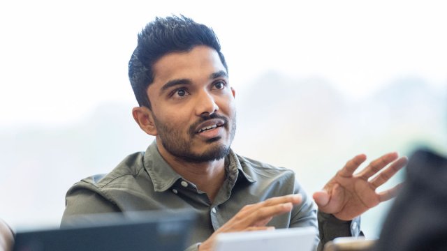 MBA student in class