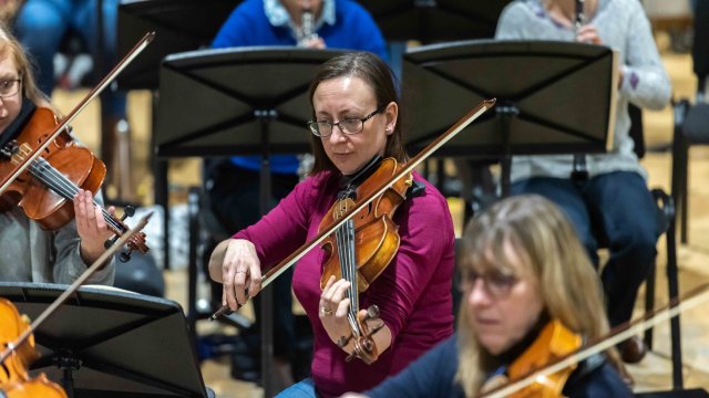 Surrey Orchestra Day violins